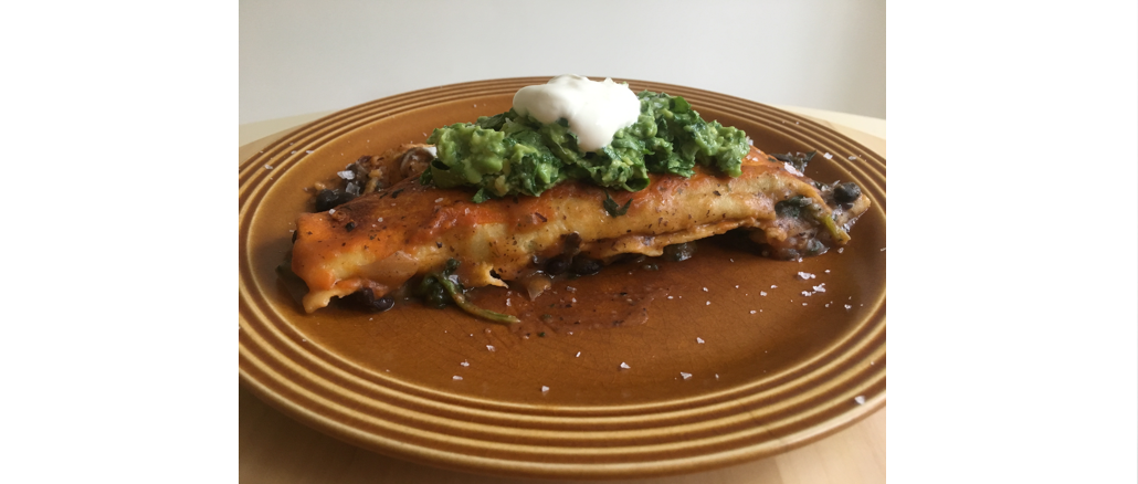 black bean enchiladas