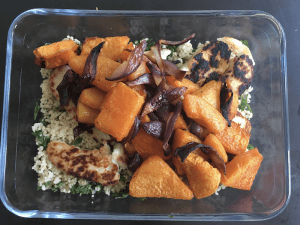 halloumi squash salad pack lunch