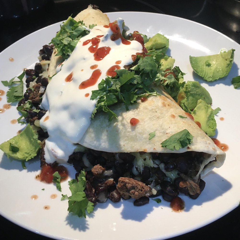 beef burrito recipe finished