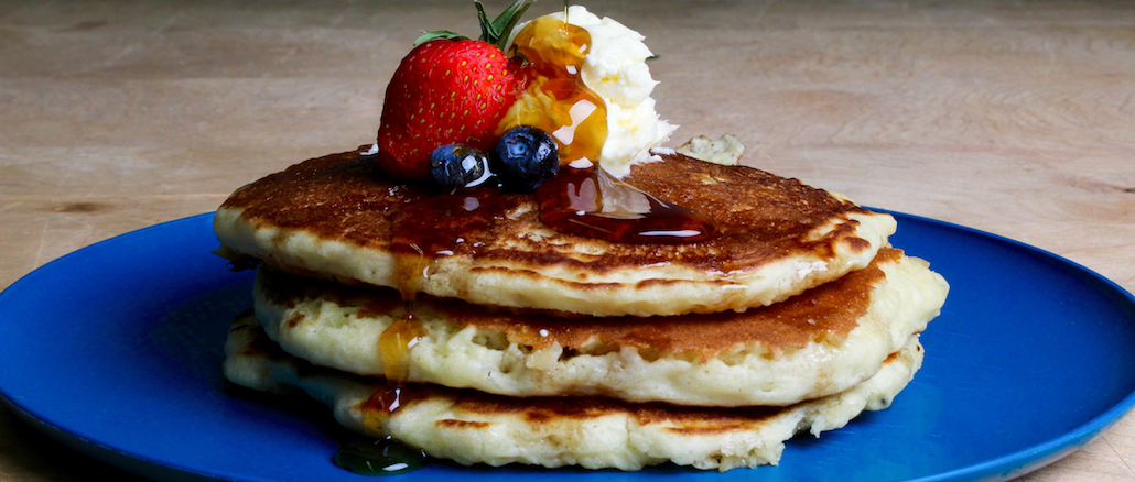 American Buttermilk Pancakes - Blueberry Pancakes 