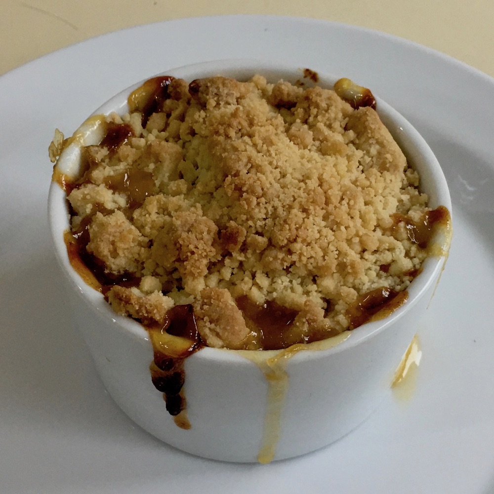 nectarine crumble recipe image