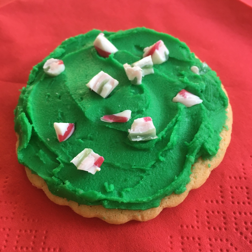 christmas sugar cookie candy cane